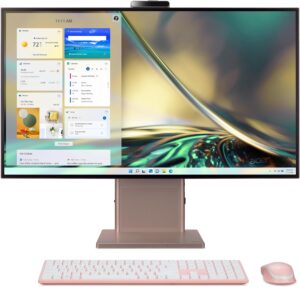 Acer Aspire S27-1755-UP11 AIO Desktop | 27" WQHD 2560 x 1440 IPS Display | 12th Gen Intel Core i5-1240P | Intel Iris Xe Graphics | 16GB DDR4 | 1TB PCIe 4.0 NVMe SSD | Intel Wi-Fi 6E | Windows 11 Home