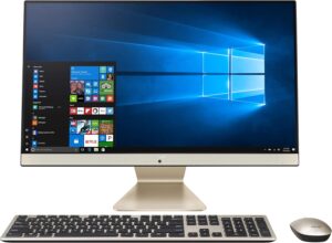 ASUS AiO All-in-One Desktop PC, 23.8” FHD Anti-glare Display, Intel Pentium Gold 7505 Processor, 8GB DDR4 RAM, 256GB PCIe SSD, Windows 10 Home, Kensington Lock, V241EA-ES001